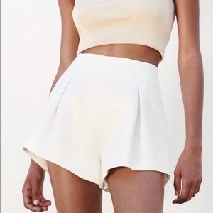 Zara satin effect balloon shorts